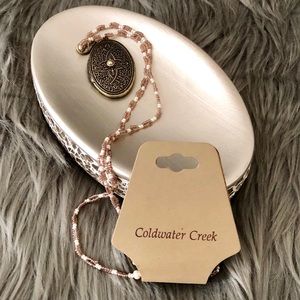 NWT Coldwater Creek Antique Style Locket Necklace
